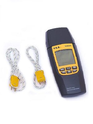 Digitálny teplomer VA8060 pre meranie 2 nezávislými sondami (K a J)