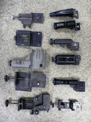 Použitý držiak prijímača laserového lúča